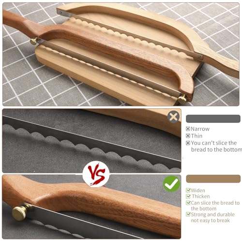 Uprichya Bread Knife for Homemade Bread Sourdough, Bread Slicer，Left-Handed - style: left hand