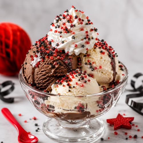 Twisweet Red Black Sanding Sugar 150g, Edible Halloween Sprinkles for Cakes - color: Red, Black