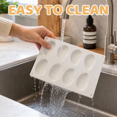 1PCS Mango Mold, 10-Cavity Mango Silicone Mold for Baking and Crafts, Fruit Molds for Mousse Cakes Pastries Chocolate Desserts, Non-Stick Fruit Molds Silicone with Realistic Design
