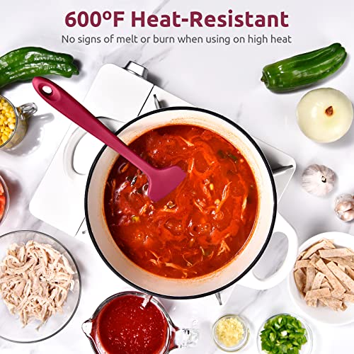 U-Taste Silicone Large Spatula, 600ºF High Temp Bowl Scraper, 11.38in, Red - color: Red, size: 11.38 in (large spatula)