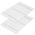 Cooling Rack Set of 2, E-far 18½x12½ Wire Racks for Baking Cooking Grilling - size: 18.5"x12.6"