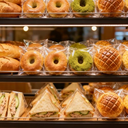 200 Pcs Self Sealing Cellophane Bags, 6x9 Inches Cookie Bags, Resealable Cellophane Bags Self Adhesive for Bakery Cookies Candy Snack - size: 6'' x 9''