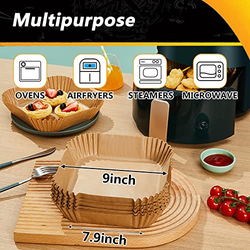 Air Fryer Liners for Paris Hilton 6-Quart Air Fryer, 9 Inch Square Airfryer Liners Disposable for COSORI 6Qt and Ninja 5QT AF141, Air Fryer Paper Liners Non-Stick Air Fryer Parchment Paper Liners - size: Square-9inch (120pcs)