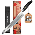 Bread Knife for Homemade Bread,Serrated Blade 8 in with Cover - size: 8"