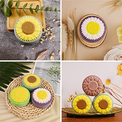 Actvty Sunflower Soap Molds 2 Pack Round Flower Silicone Molds