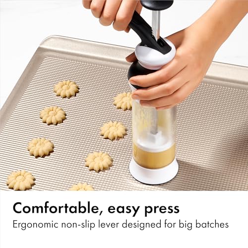 OXO Good Grips 14-Piece Cookie Press Set,Cookie Press with 12 Stainless Steel Disks and Storage Case,Holiday Baking and Everyday Treats,Essential Baking Supplies,(Pack of 2) - size: 100 (Pack of 2)