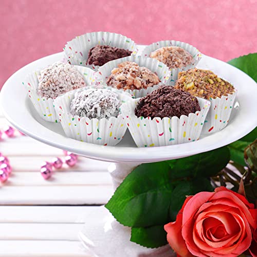 Funtery 600 Pack Mini Baking Cups Cupcake Liner Candy Making,White - color: White