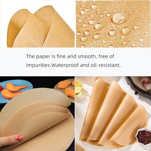 300 Sheets, 4, 6, 8 Inch Parchment Paper Rounds, Nonstick Precut - size: 300pcs4in+6in+8in)