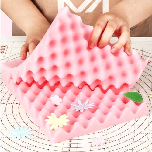 2Pcs Fondant Sugar Flower Drying Wavy Foam Mat