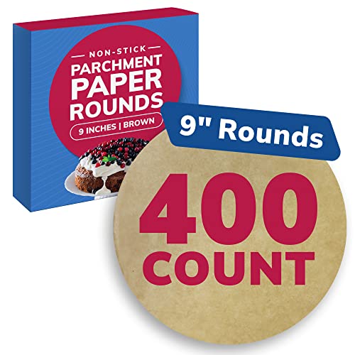 Reli. Parchment Rounds for Baking, 9 Inch (400 Count) | Cake Liners