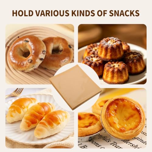 Cookie Bags with Seal, 100 Pack 5.7x6.5 Inch Bakery Bags with Window - size: 5.7 X 6.5in