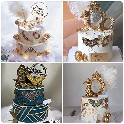Mujiang Baroque Fondant Molds Curlicues Scroll Lace Silicone Mold Set Of 4 - color: Style B