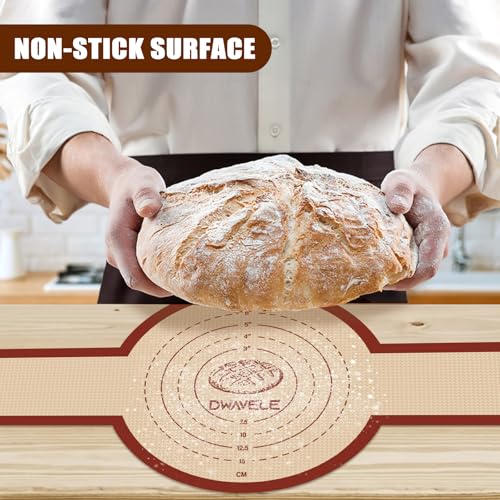 Silicone Bread Sling, Sourdough Transfer, Nonstick, 2 Pack Oval and Round - color: Red, size: 2 Pieces (Oval and Round)