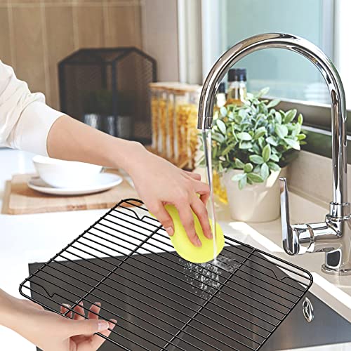 P&P CHEF 15.3" x 11.25" Cooling Baking Wire Racks Pack of 2, Black - color: Black, size: 15.3" x 11.25"