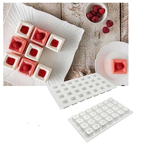Epoxy Resin DIY Ice Cube Mold - 28 Grid Square Silicone Mold (11.8 x 7 x 1 inch) - size: Square E_11.8 x 7 x 1 inch