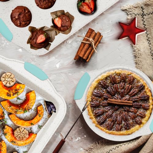 11-Piece Non-Toxic Bakeware Set – Nonstick, Stackable & Oven Safe Pans set
