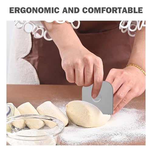 Pan Scraper, 10Pcs Pot & Dish Scraper Plastic, Sturdy Scraper Kitchen Tool - color: Gray, size: 10 Pcs