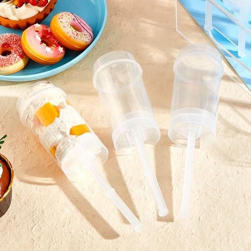 Lenwen 3 Pcs Push Containers Pop Push Cake Pop with Lids, Cake Stands