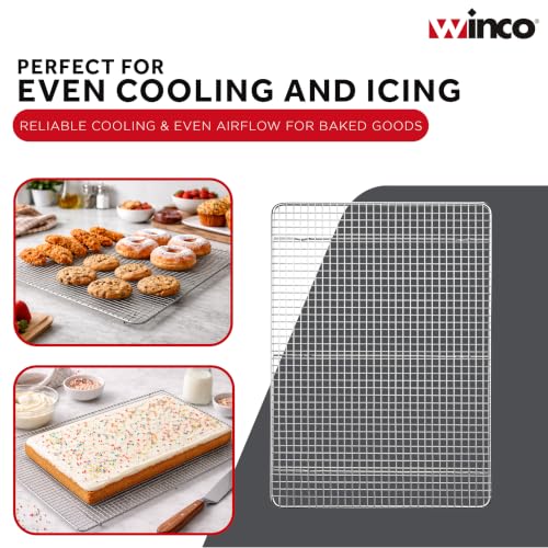 Winco Full Size Full-size Stainless Steel Sheet Pan Grate