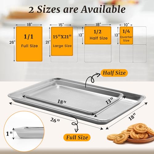 12 Pack Half Size Aluminum Baking Sheet Pan, 18 x 13 in - size: 12-pack Perforated Half Size (18"x13")