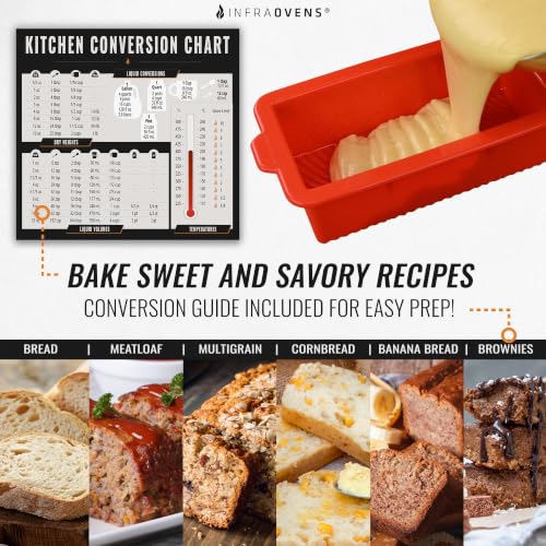 Air Fryer Silicone Loaf Pans for Baking, Non-Stick Bread Cake Pan, 9 inch Airfryer Bakeware Sets, Meatloaf Brownie Corn, Fits Instant Pot, Ninja Foodi, Cosori, Chefman, Power XL, Dash, BPA Free - size: XXL