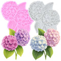 Hydrangea Flower Fondant Mold Flower Silicone Molds Set Of 2 - color: Style A