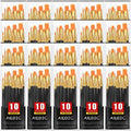 Acrylic Paint Brush Set, 20 Packs/200 pcs Nylon Hair Brushes - color: Black, size: 200pcs-black