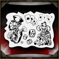 Clowns 2 AirSick Airbrush Stencil Template
