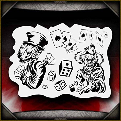 Clowns 2 AirSick Airbrush Stencil Template