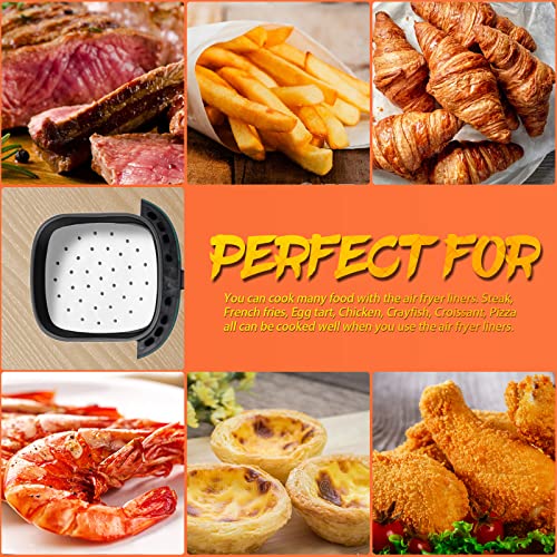 Air Fryer Parchment Paper Liners, 9 Inch 100 Pcs - color: White, size: 9IN