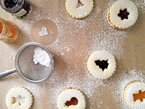 Christmas Round Linzer Cookie Cutter Set 11PC Stainless Steel