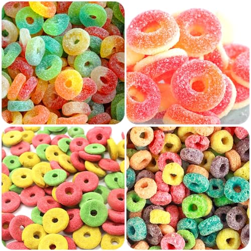 JOERSH Round Gummy Donut Molds, 192 Cavities, 4Pcs