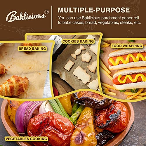 Baklicious 15inch x 210ft Unbleached Non-Stick Parchment Roll 2-Pack - size: 15inch-2pack