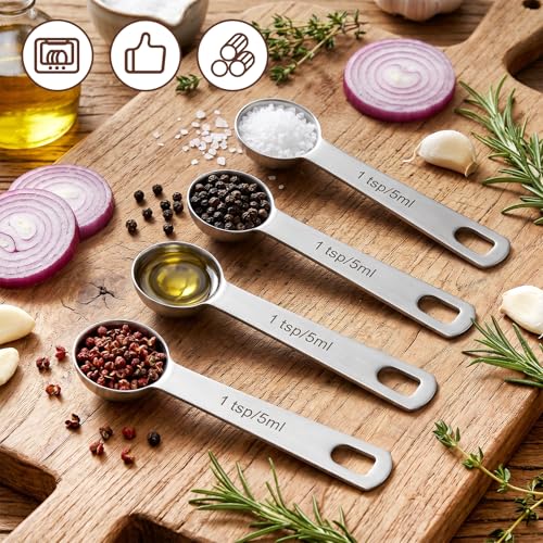 4 Pcs 1 Teaspoon Measuring Spoon