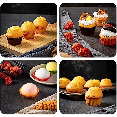 Rainbow Standard Cupcake Liners 400 Count Colorful Paper Baking Cups Disposable Cupcake Wrappers for Holiday and Party Baking Supplies