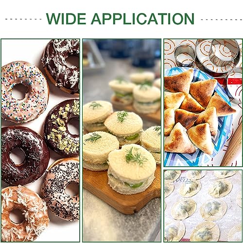 Alimat PluS 14 PCS Circle Cookie Cutters, Round Biscuit Cutter Set(Silver) - size: 14 Pack, Round Shape