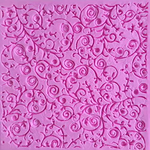square sugar edible vine lace mold cake silicone Embossing Mat