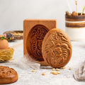 MOTEERLLU Wooden Springerle Cookie Molds for Baking, Easter Egg - style: Easter Egg
