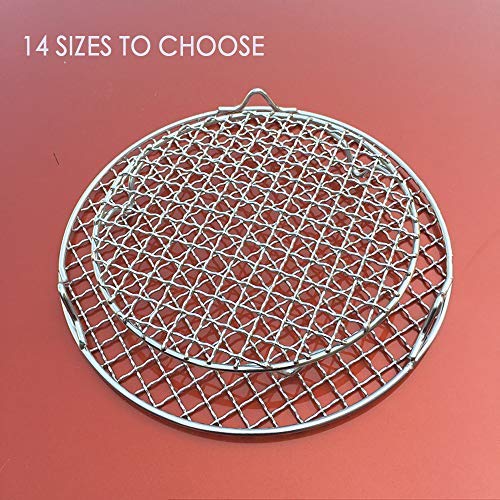 Steaming Racks Dia 11.6" Round Barbecue Grids Cross Wire Footed Steaming Stainless Steel Cooling Rack with Legs Multi-Purpose Grill Rack for Airfryer Instant Pot/Pressure Cooker (295mm/11.6") - size: Dia 11.6"