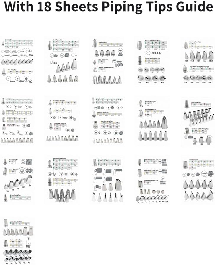 Piping Practice Sheets Reusable Cake Decorating Supplies - color: 250+ Pattern/ Waterproof
