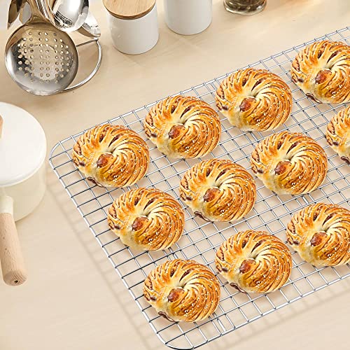 TeamFar Cooling Rack, 16.5”x11.5” Stainless Steel Baking Grid Wire Rack - size: 16.5 x 11.5-Inch
