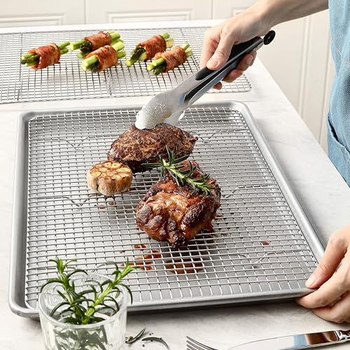 Spring Chef 11.5" x 16.5" Stainless Steel Cooling Rack for Baking, Set of 2 - size: 11.5"x16.5", style: 2 Pack