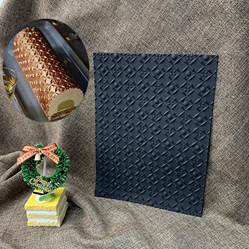 Silicone Mat Mousse Roll Dessert Swiss Roll Texture Mat Bark Love Lace Fondant Mat Baking Mould Cake Decoration