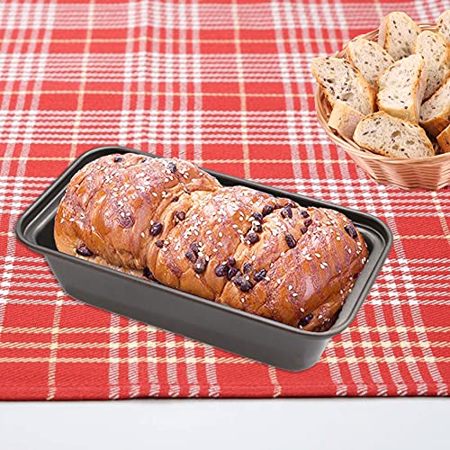 Zddaoole 6 PCS Mini Nonstick Carbon Steel Baking Bread Pan,Mini Loaf Pans,Small Banana Bread Tins,6.2" x 3.2" - size: 6 Pack