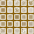25 Pcs Cookie Stencils for Baking, Honeycomb Mermaid Scale Leopard Tiger Snake Texture & Dog Paw Print Patterns, Royal Icing Airbrush Cake Stencils for DIY Desserts & Party Crafts Reusable - style: Style 3