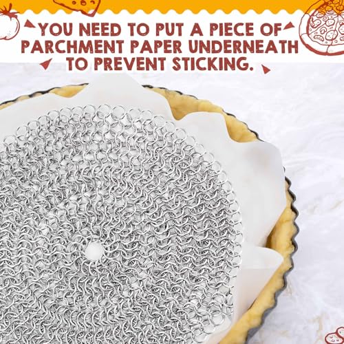 Patelai 2 Pcs Pie Weights Chain, 316 Stainless Steel Baking Tool,8 Inch - size: 8 Inch