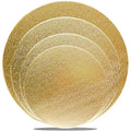 4 Pack Gold Cake Boards Round Cake Circles 6, 8, 10, 12 Inch - color: Gold