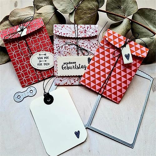 Mvchifay Cutting Dies Metal Stencils Scrapbooking Tool DIY Craft Carbon Steel Embossing Template for Paper Card Making (Gift Box-13.3x11.3cm) - color: Gift Box-13.3x11.3cm