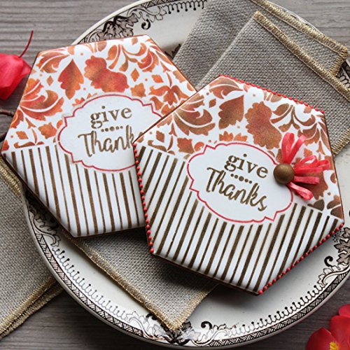 Cookie Stencils by Julia Usher | Give Thanks | Prettier Plaques 5 Stencil Set