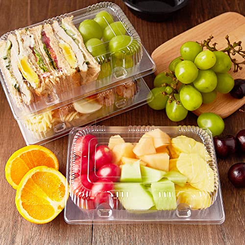 TOFLEN Sturdy Plastic Hinged Food Containers with Clear Lids, 40 Pack
